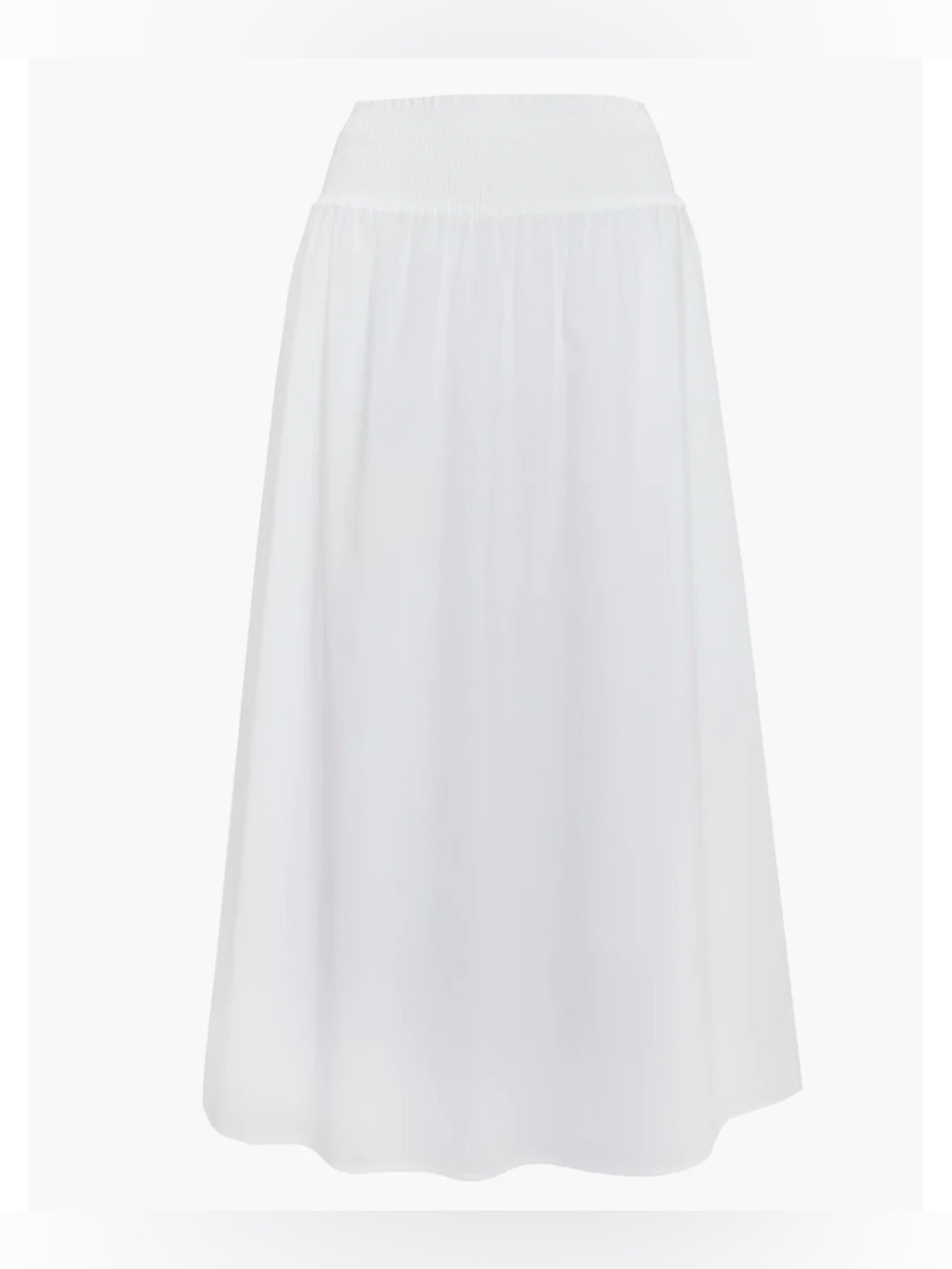 The Delphine Nap Skirt in white